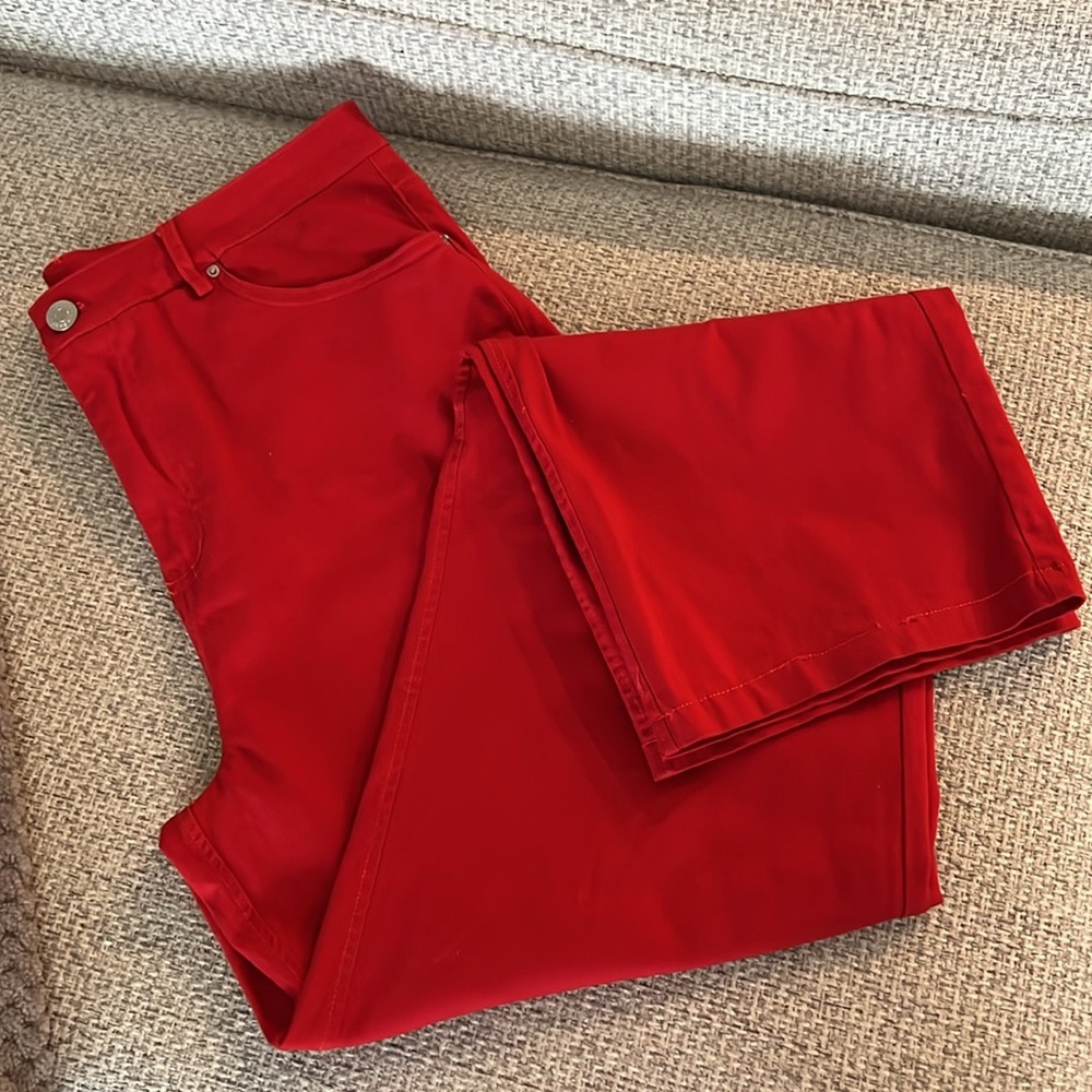 Refuge Scarlet Red Stretchy Jeans